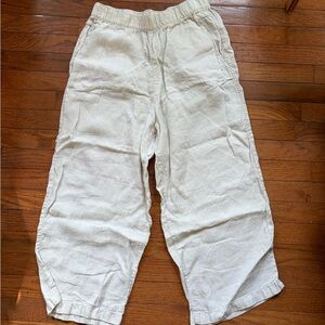 cynthia rowley 100% linen pants